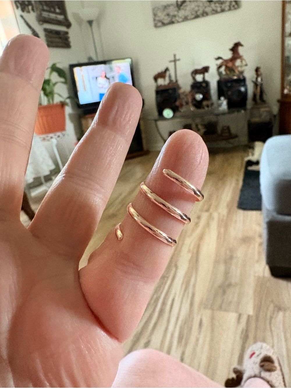 Gold Spiral Wrap Midi/Toe Ring - Unbranded - Picture 4 of 4